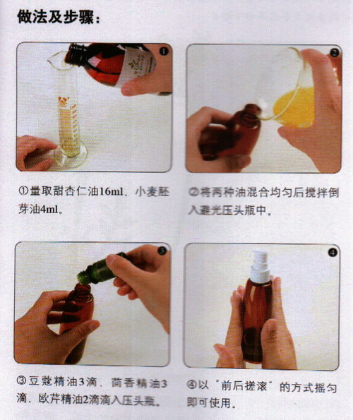 豆蔻消水腫按摩油做法步驟
