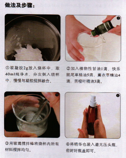 苦橙葉精油精華液做法步驟
