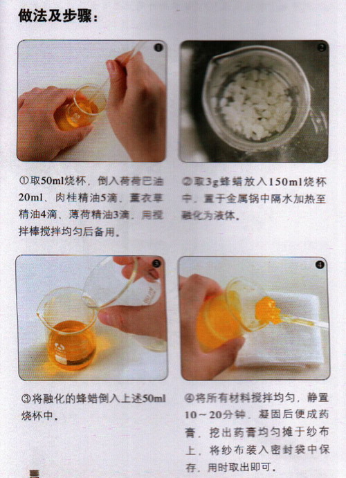 肉桂鎮(zhèn)痛貼布做法步驟